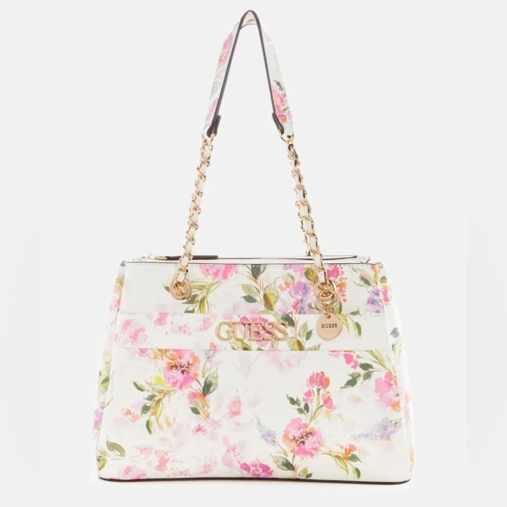 New GUESS Mattia Floral Satchel